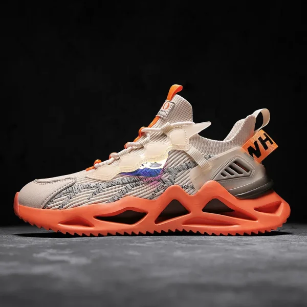 Outdoor Breathable Running Shock Absorbing Sneakers For Men - Image 3